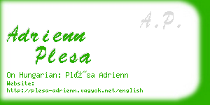 adrienn plesa business card